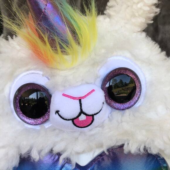 Llama Unicorn Plush Rainbocorns Rainbow Heart White Stuffed Pride Month Toy - Picture 2 of 14